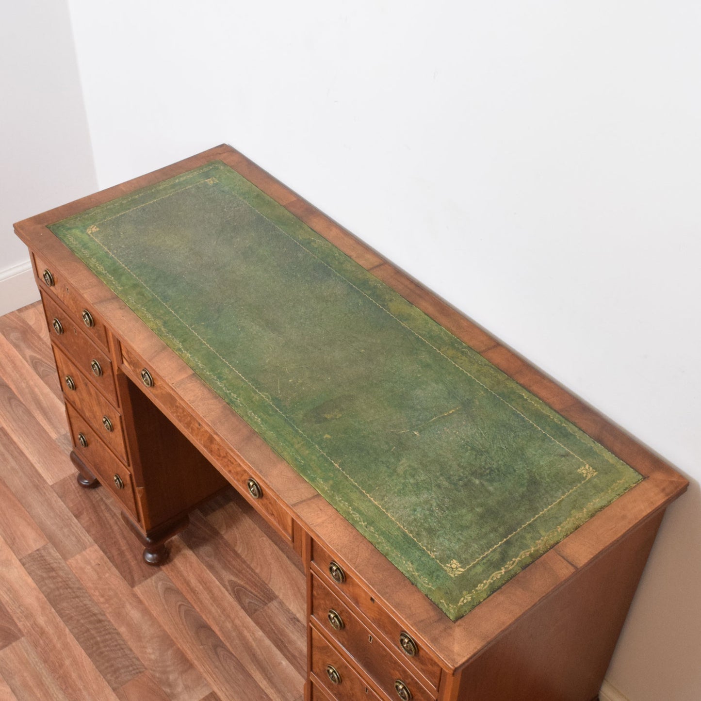 Leather Top Pedestal Desk