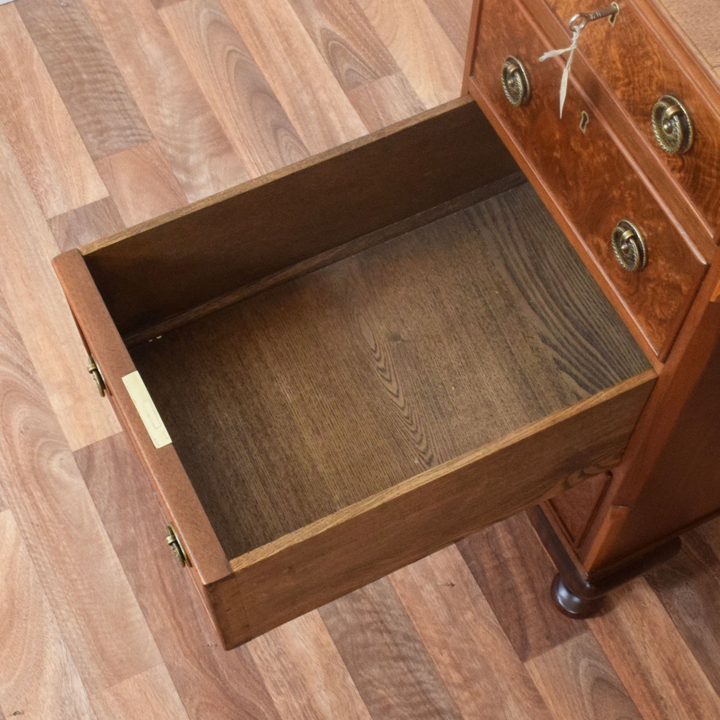Leather Top Pedestal Desk