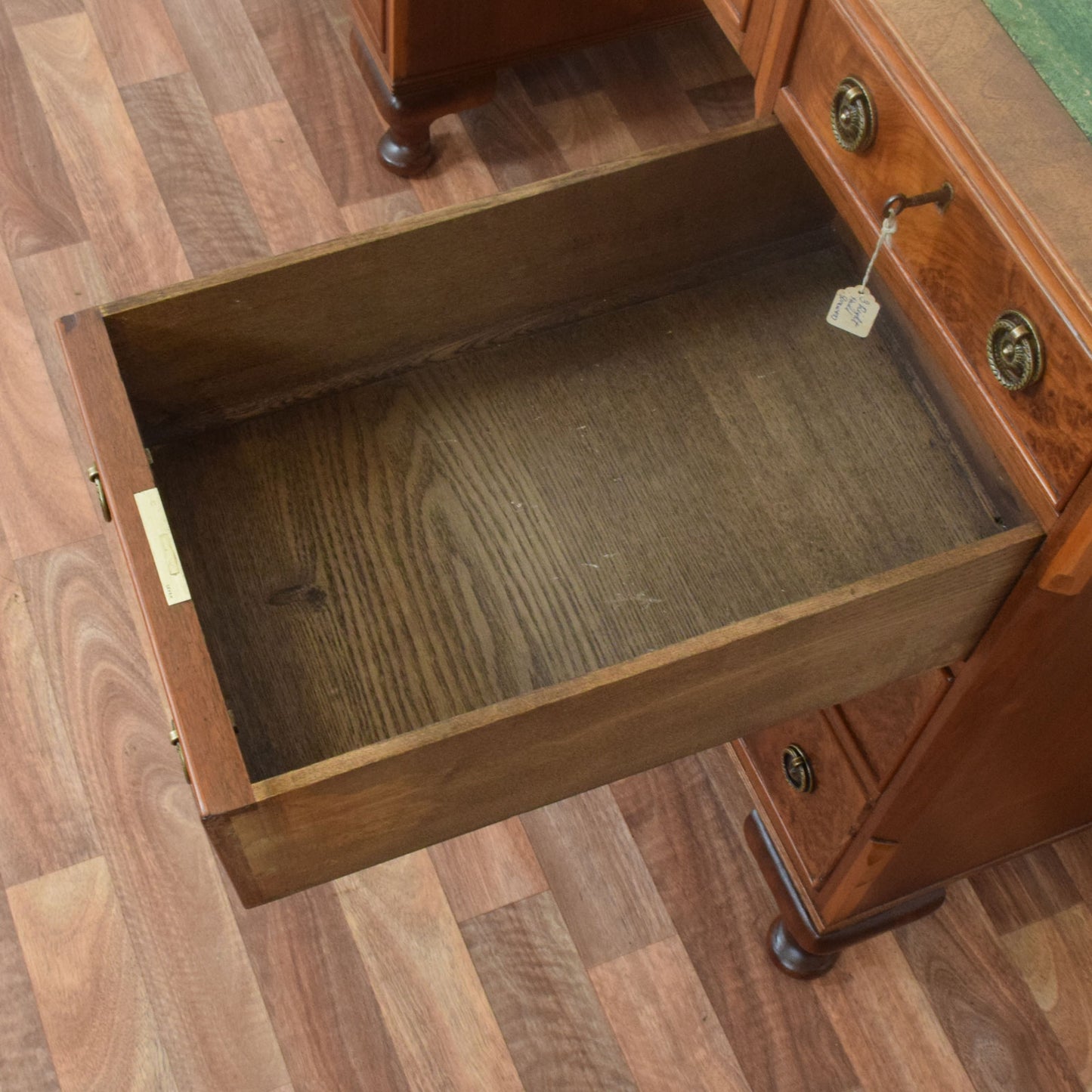Leather Top Pedestal Desk
