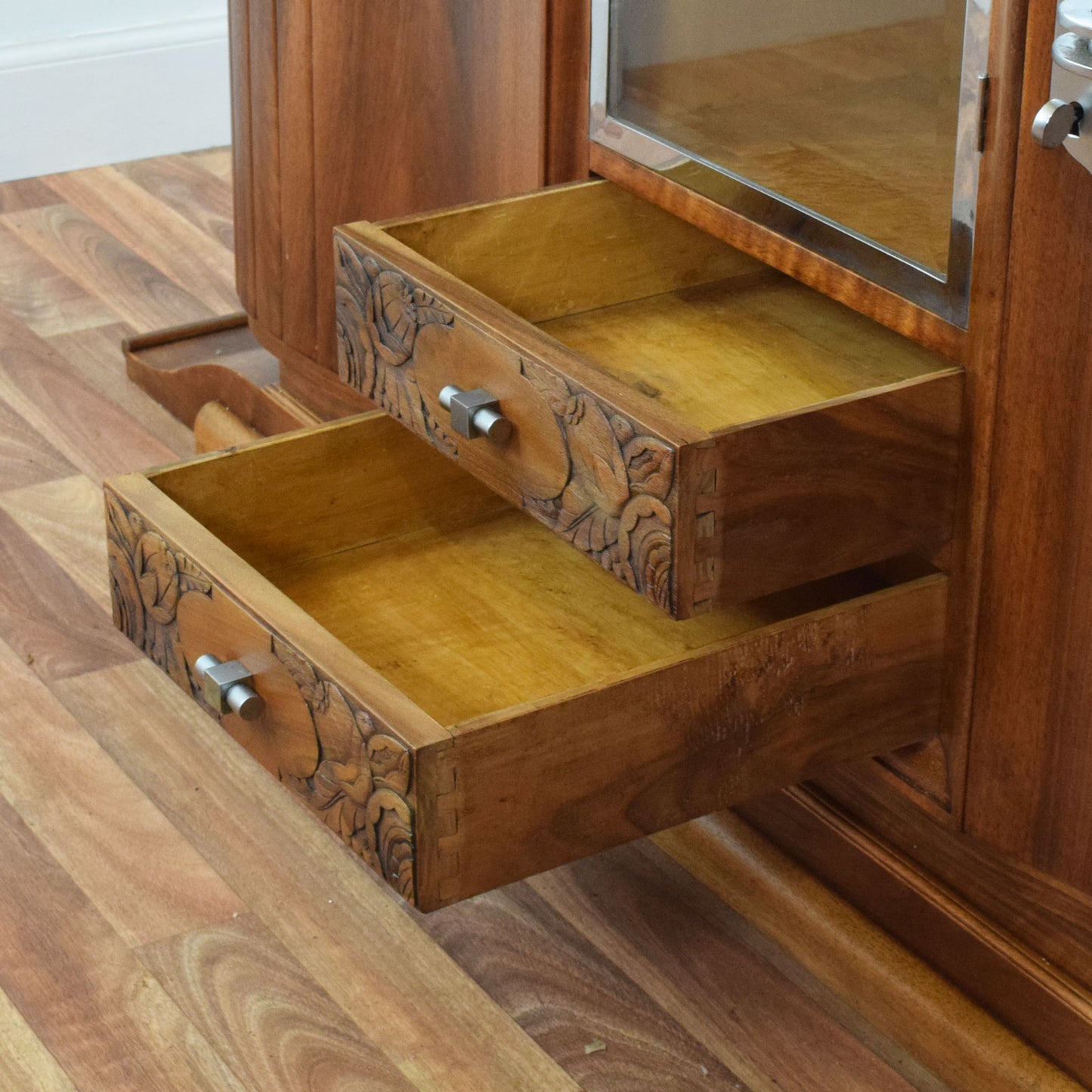 Walnut 1930's Art Deco Cocktail Sideboard