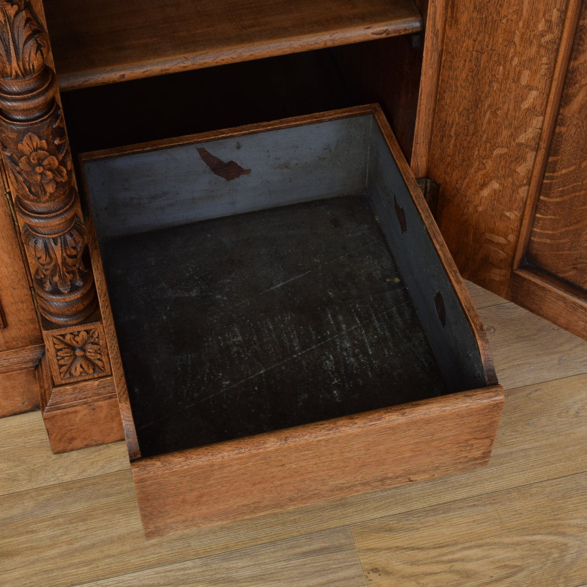 Carved Oak Sideboard
