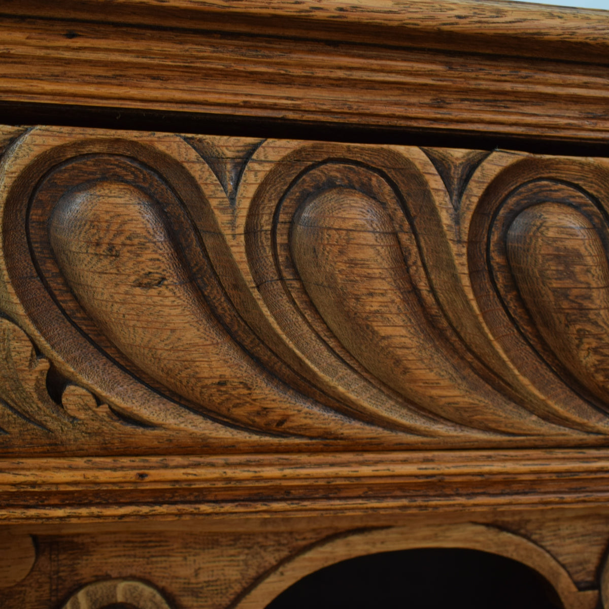 Carved Oak Sideboard