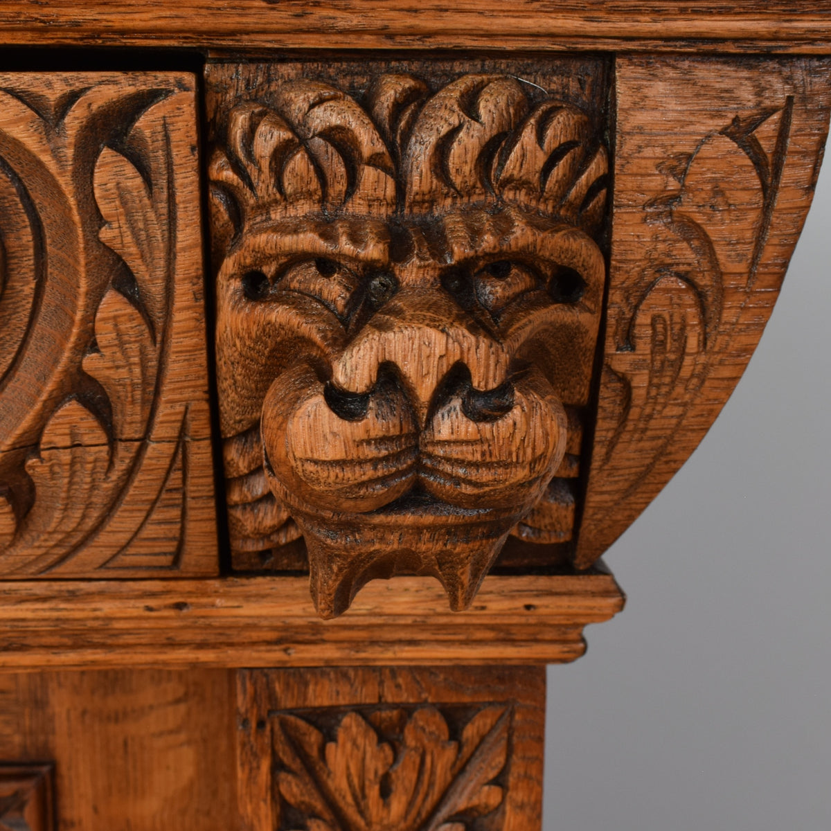 Carved Oak Sideboard
