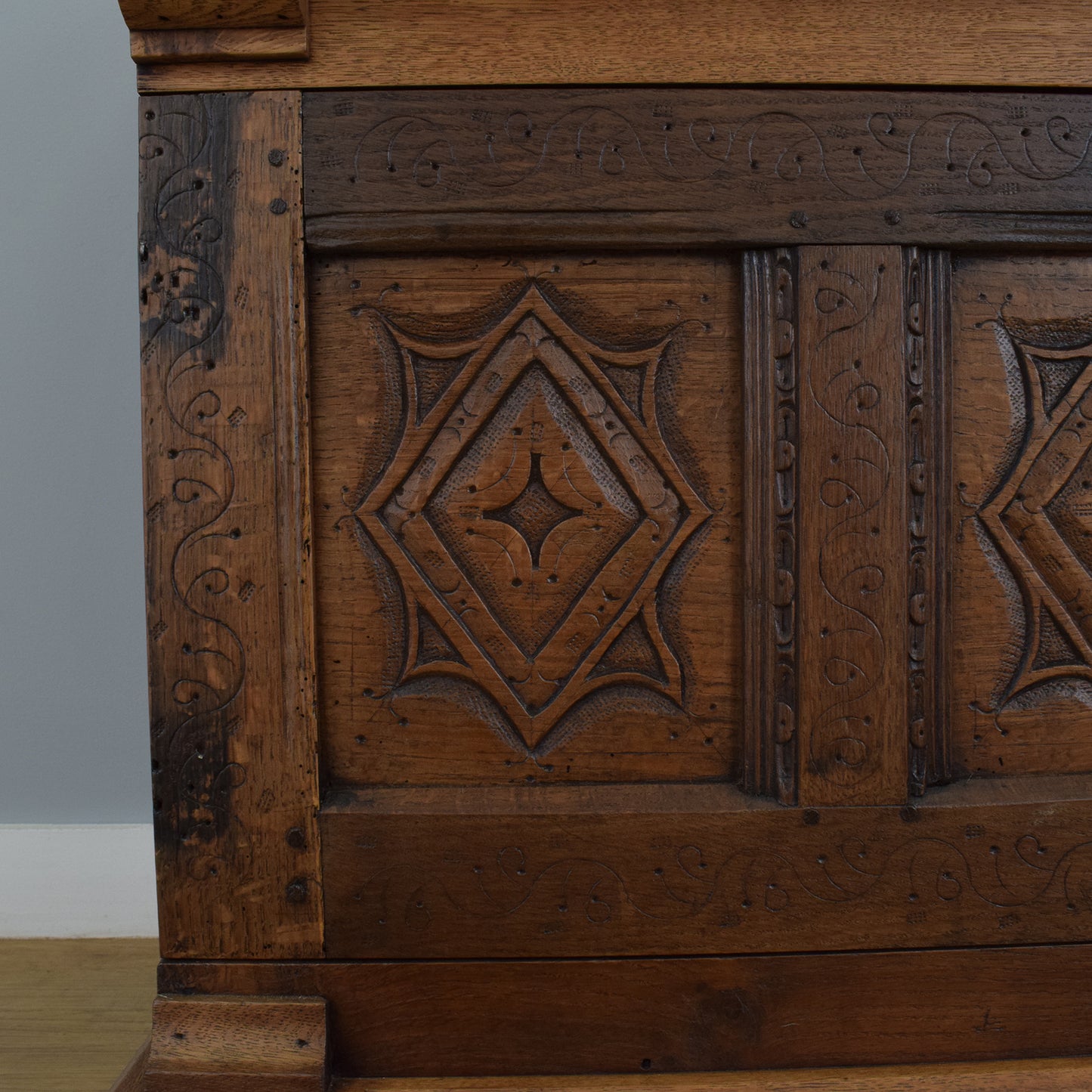 Antique Oak Carved Sideboard