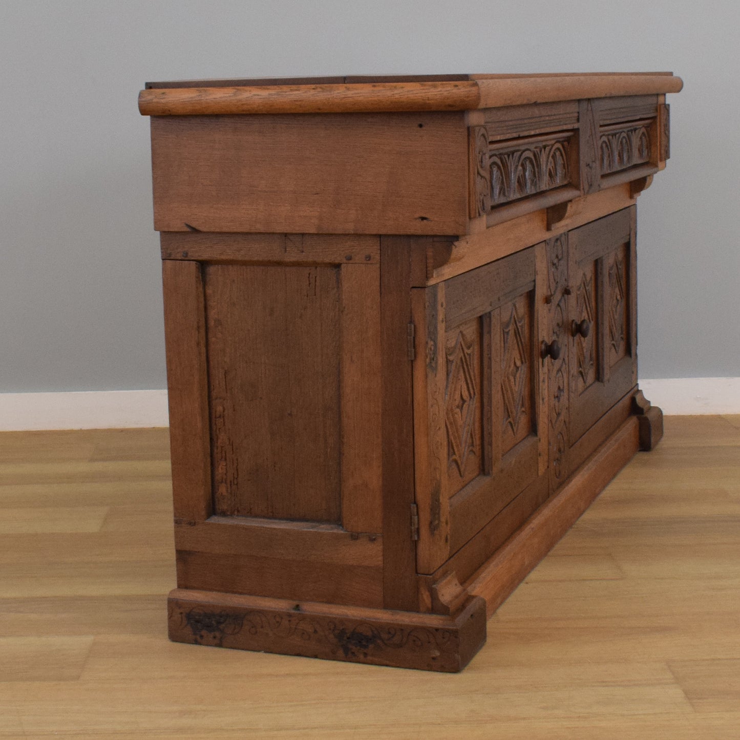 Antique Oak Carved Sideboard