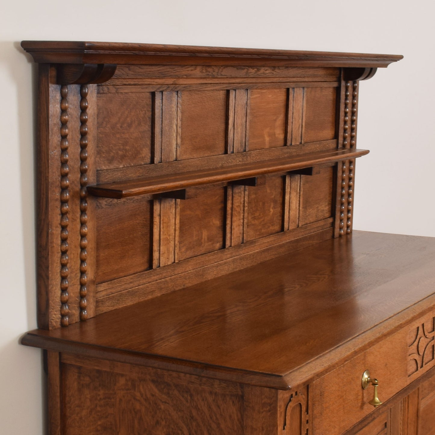 Arts & Crafts Sideboard with Dresser Back