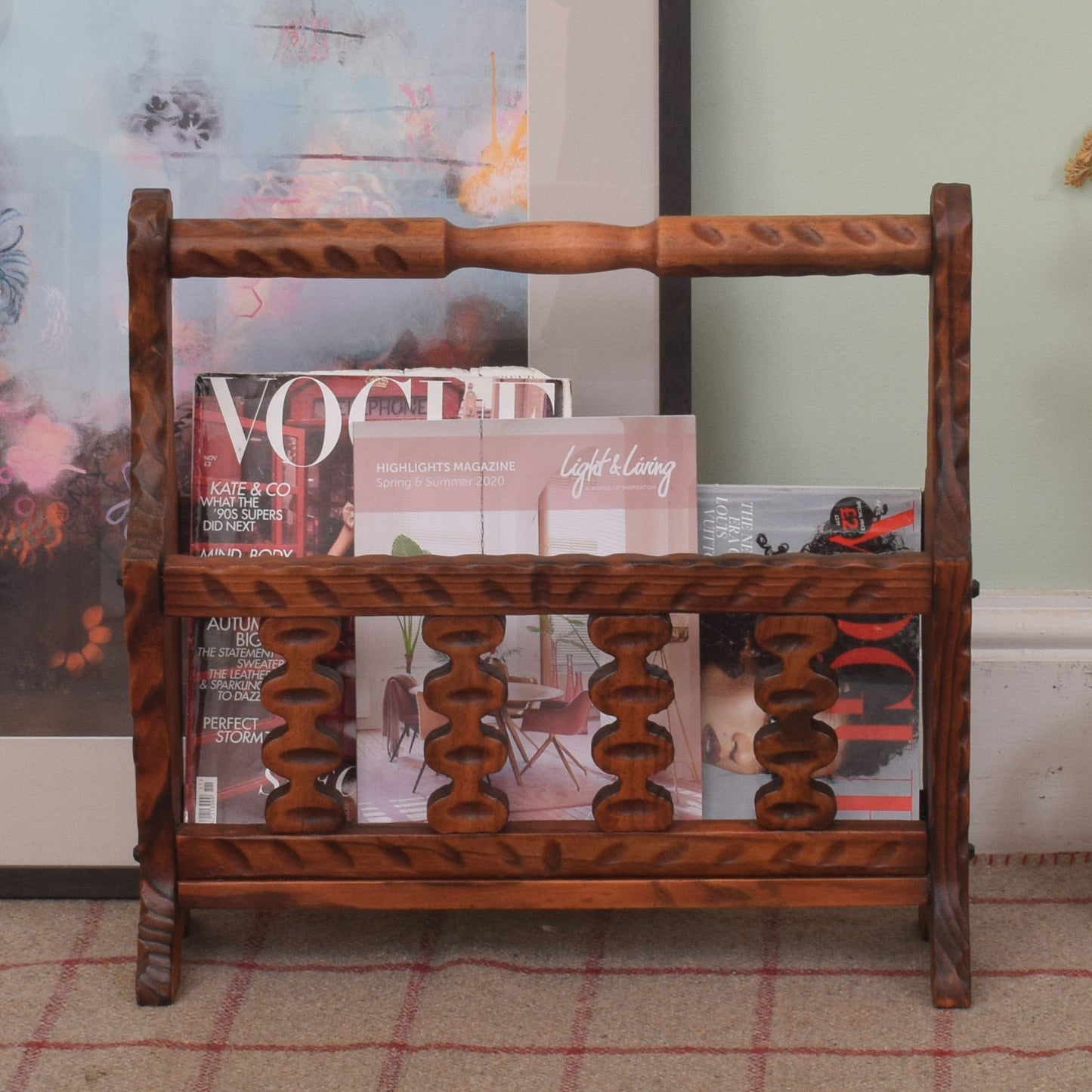 Rustic Magazine Rack