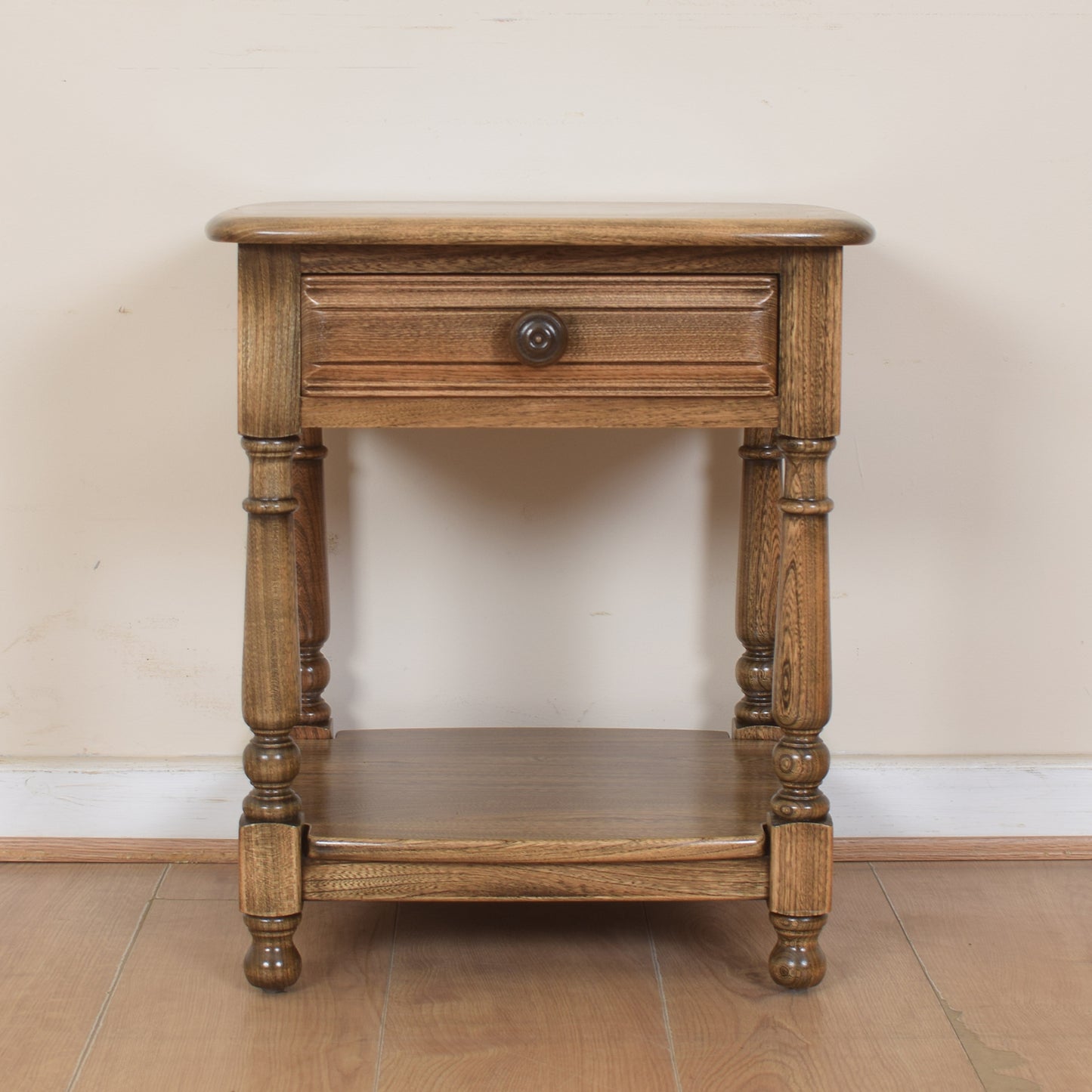 Ercol Side Table With Drawers