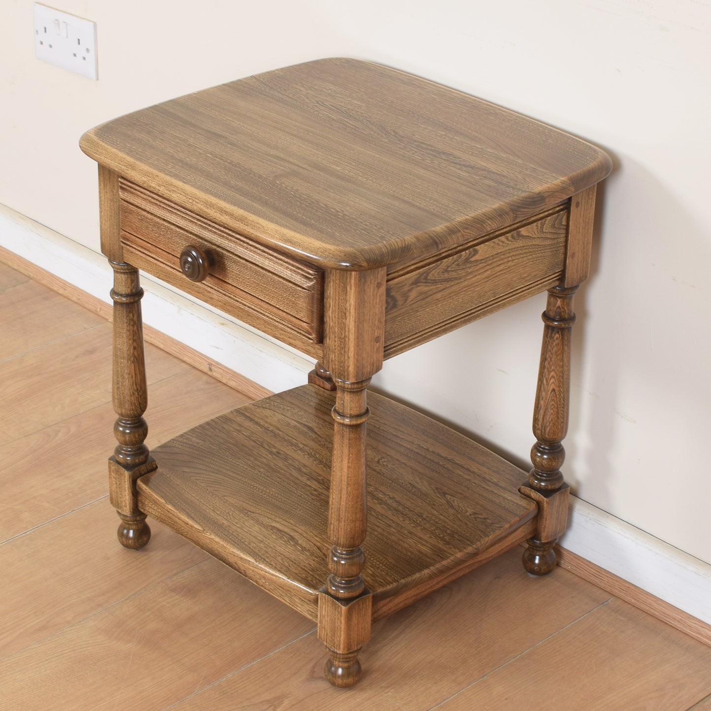 Ercol Side Table With Drawers
