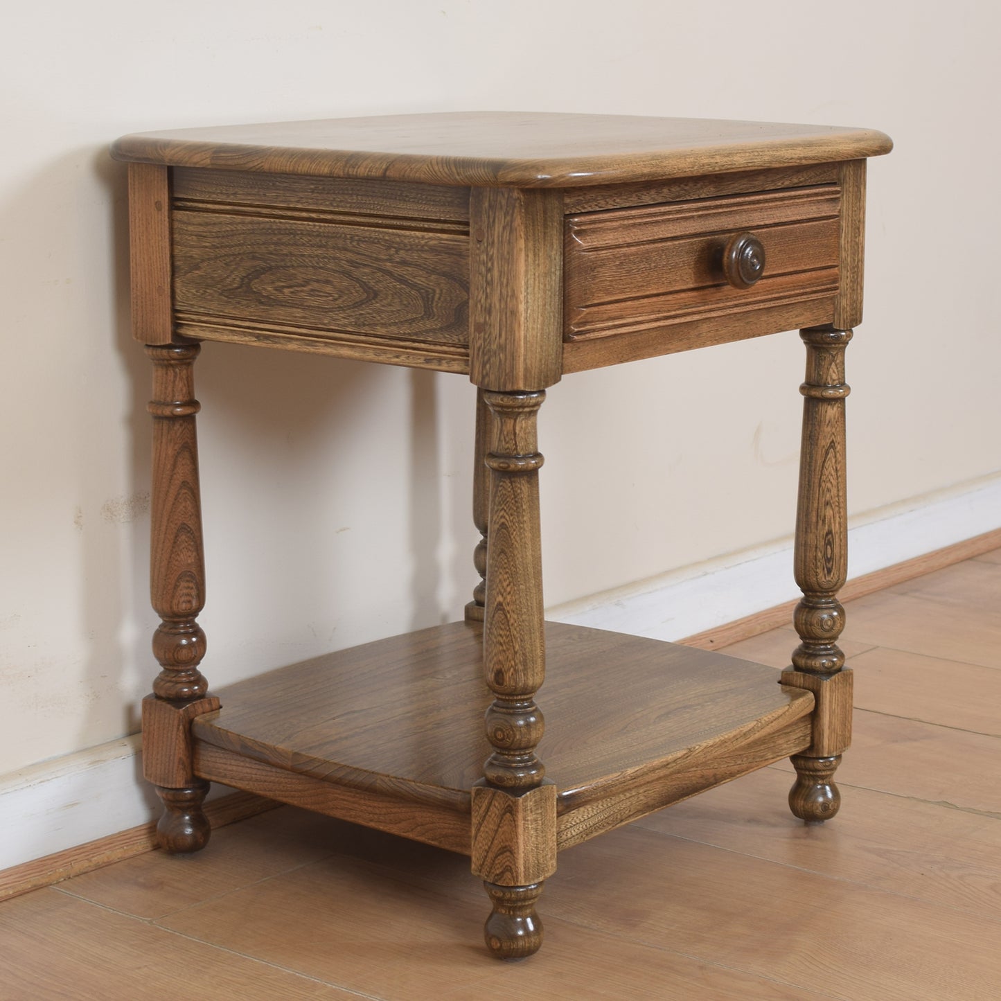 Ercol Side Table With Drawers