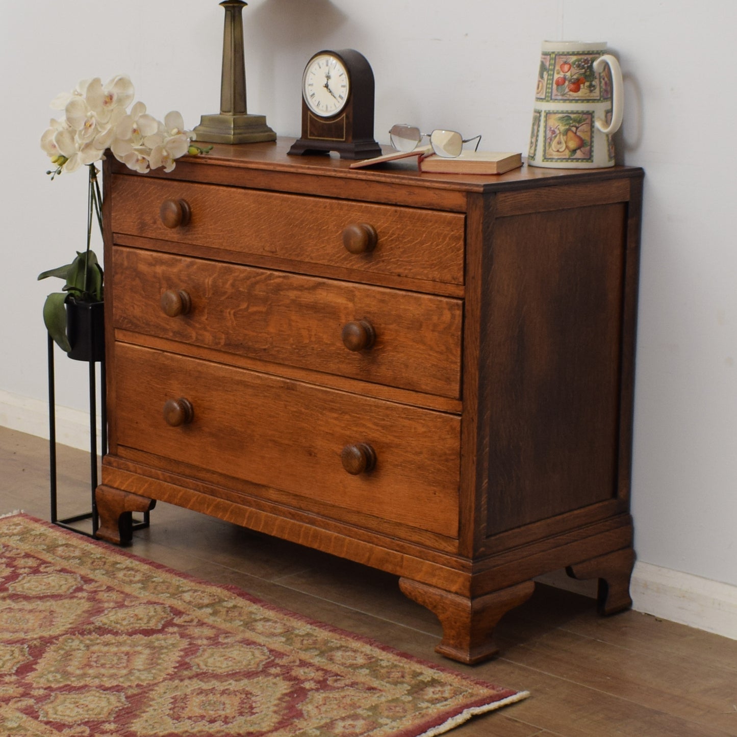 Restored Oak Chest of Drawers