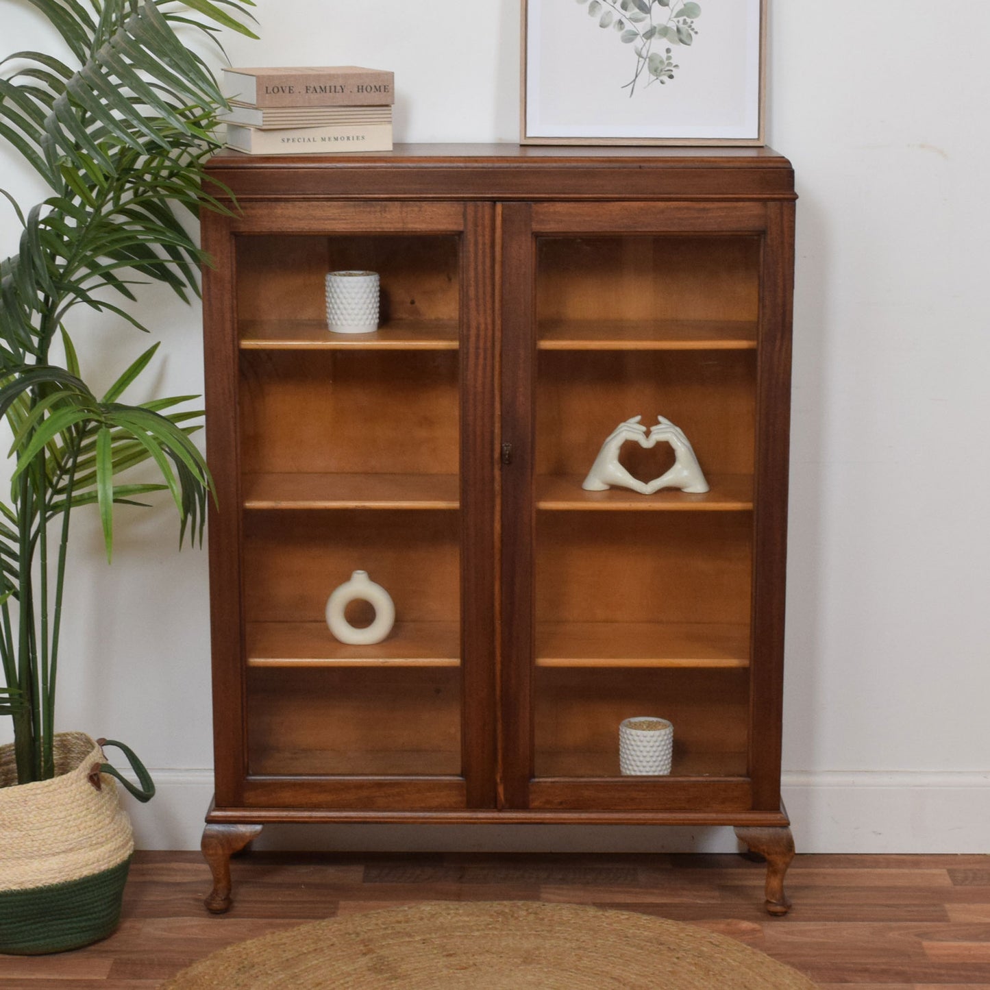 Glazed Mahogany Bookcase