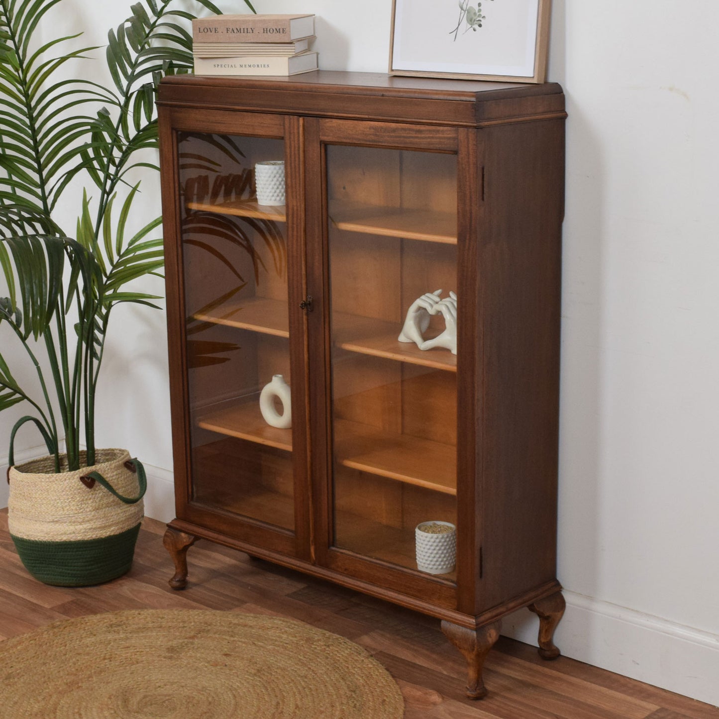 Glazed Mahogany Bookcase