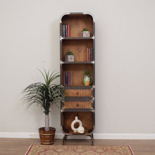 Industrial Iron & Wood Bookcase