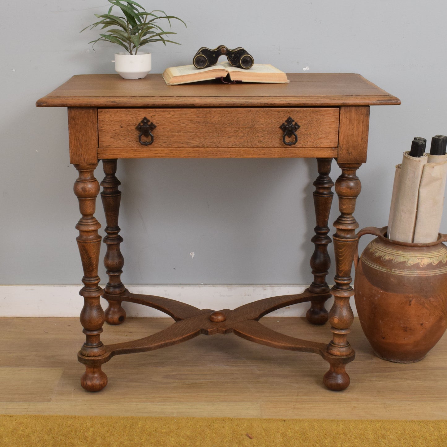Restored Oak Side Table