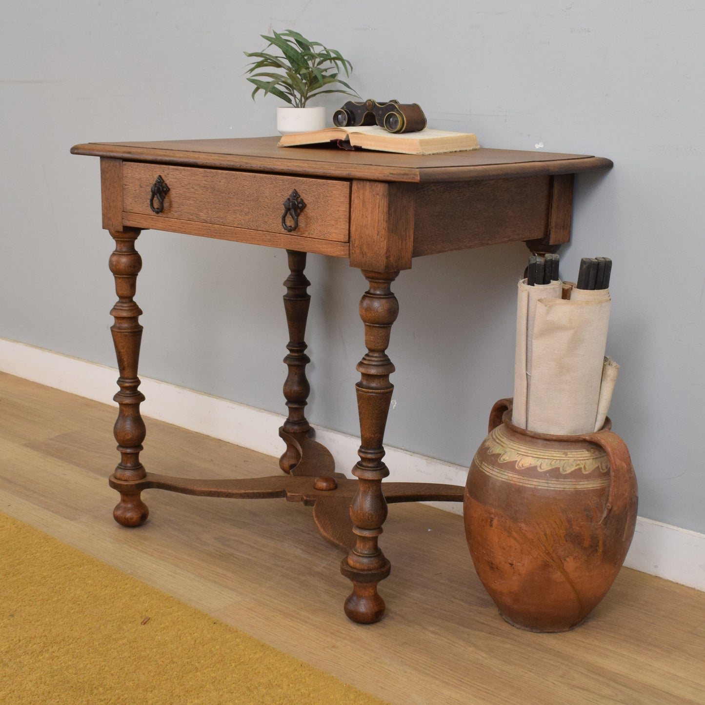 Restored Oak Side Table