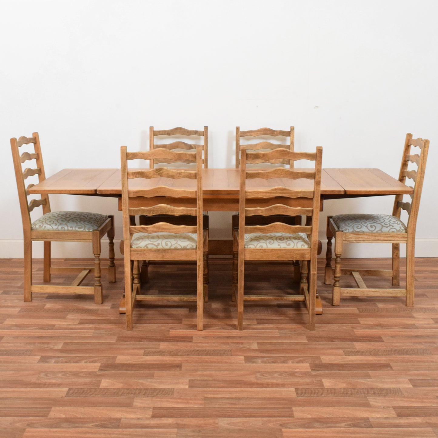 Draw Leaf Table and Six Chairs