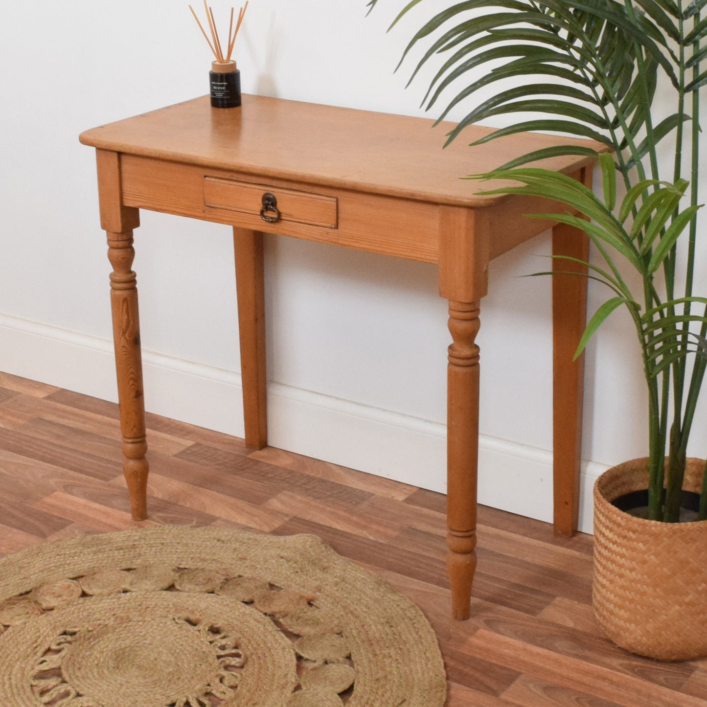 Rustic Pine Console Table