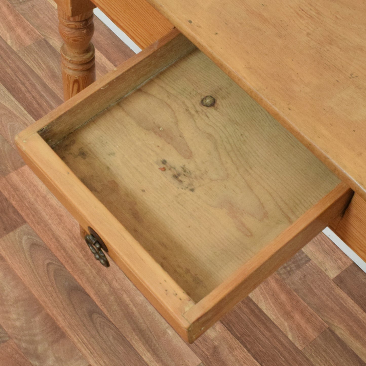Rustic Pine Console Table