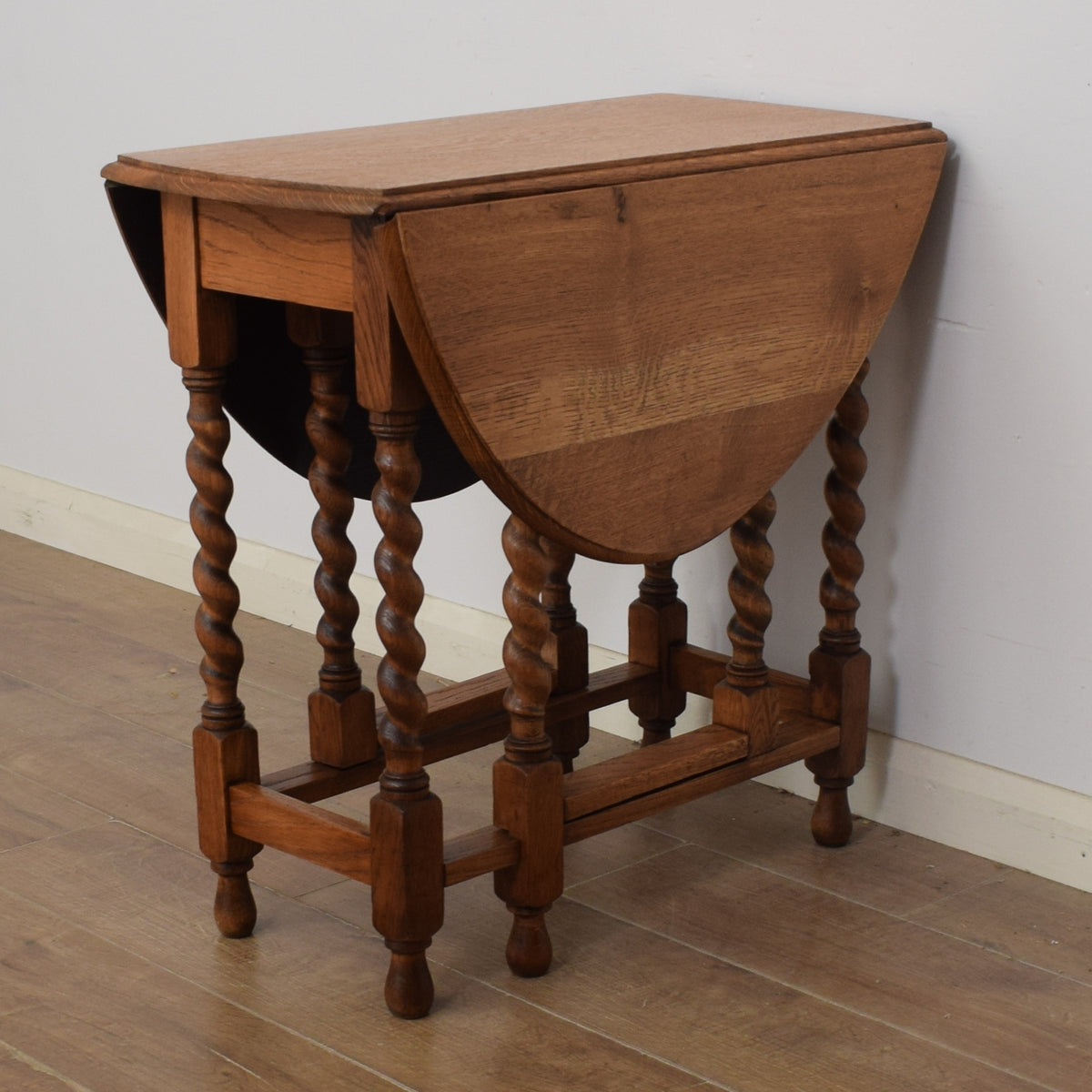 Barley-Twist Drop Leaf Table