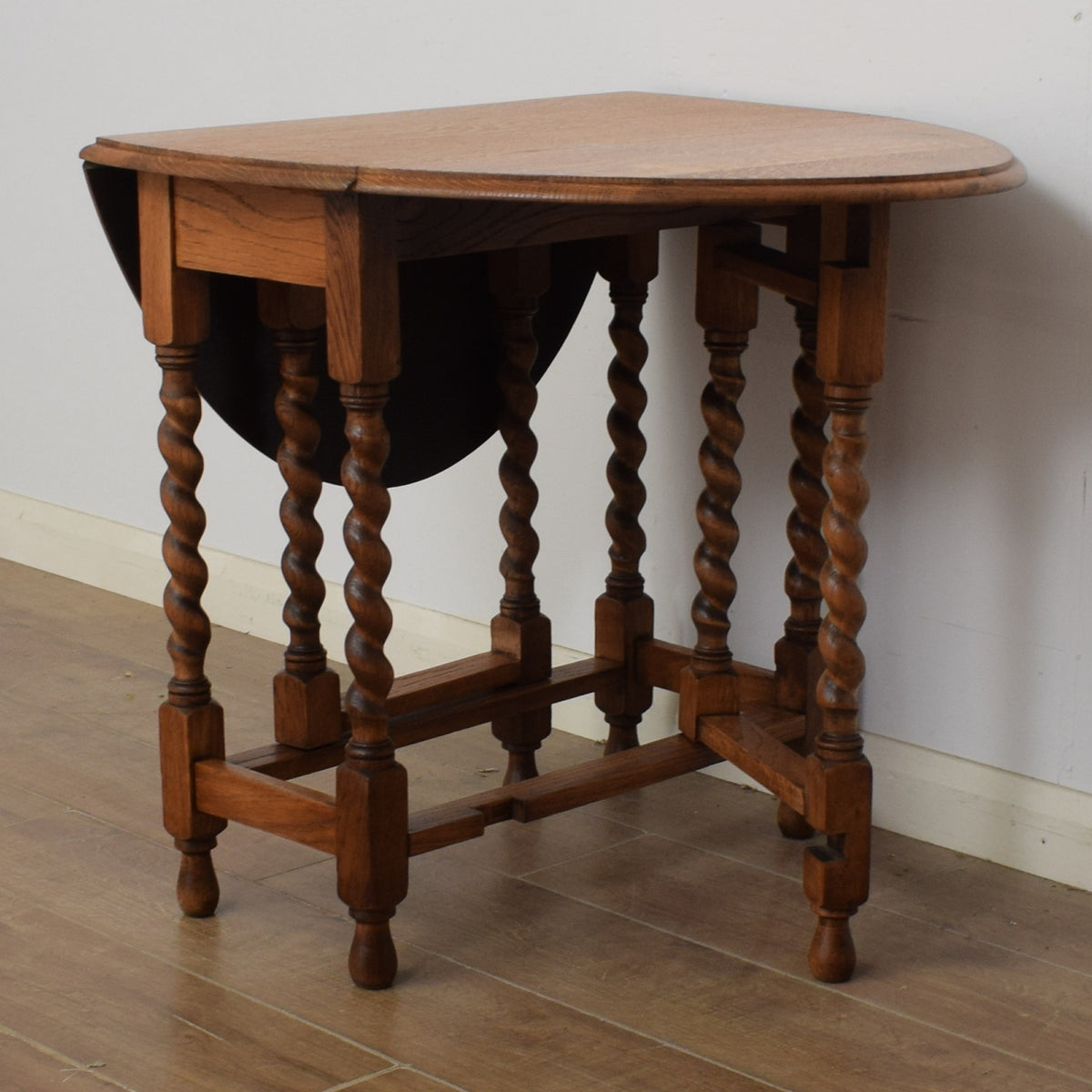 Barley-Twist Drop Leaf Table