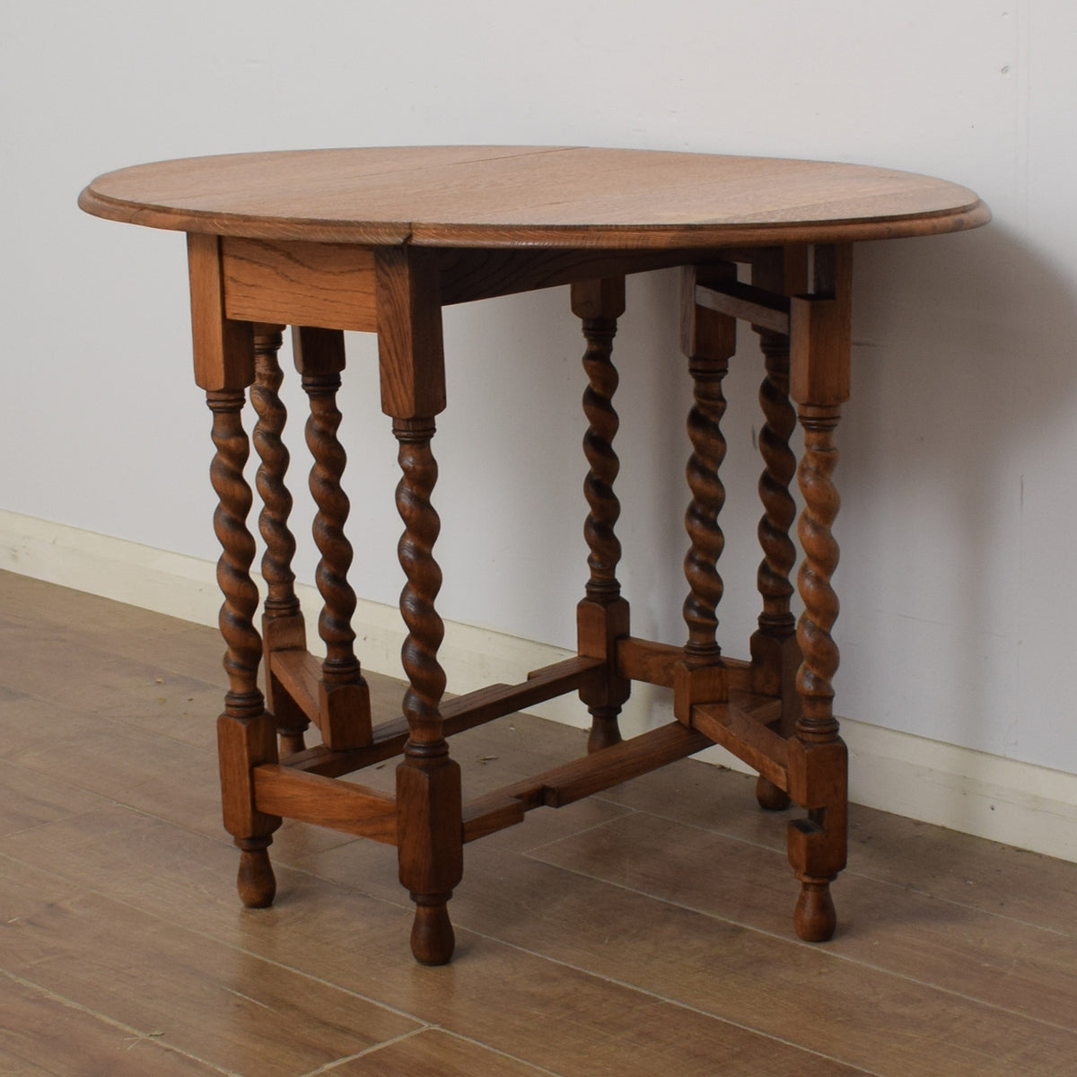 Barley-Twist Drop Leaf Table