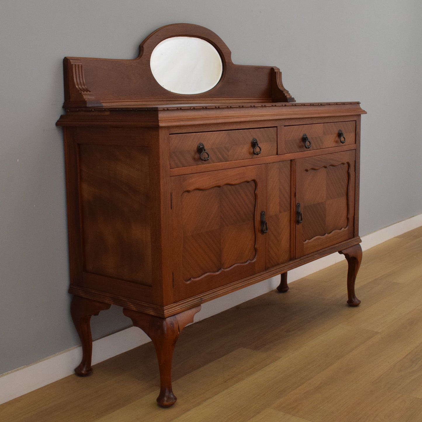 Mahogany Mirrored Sideboard