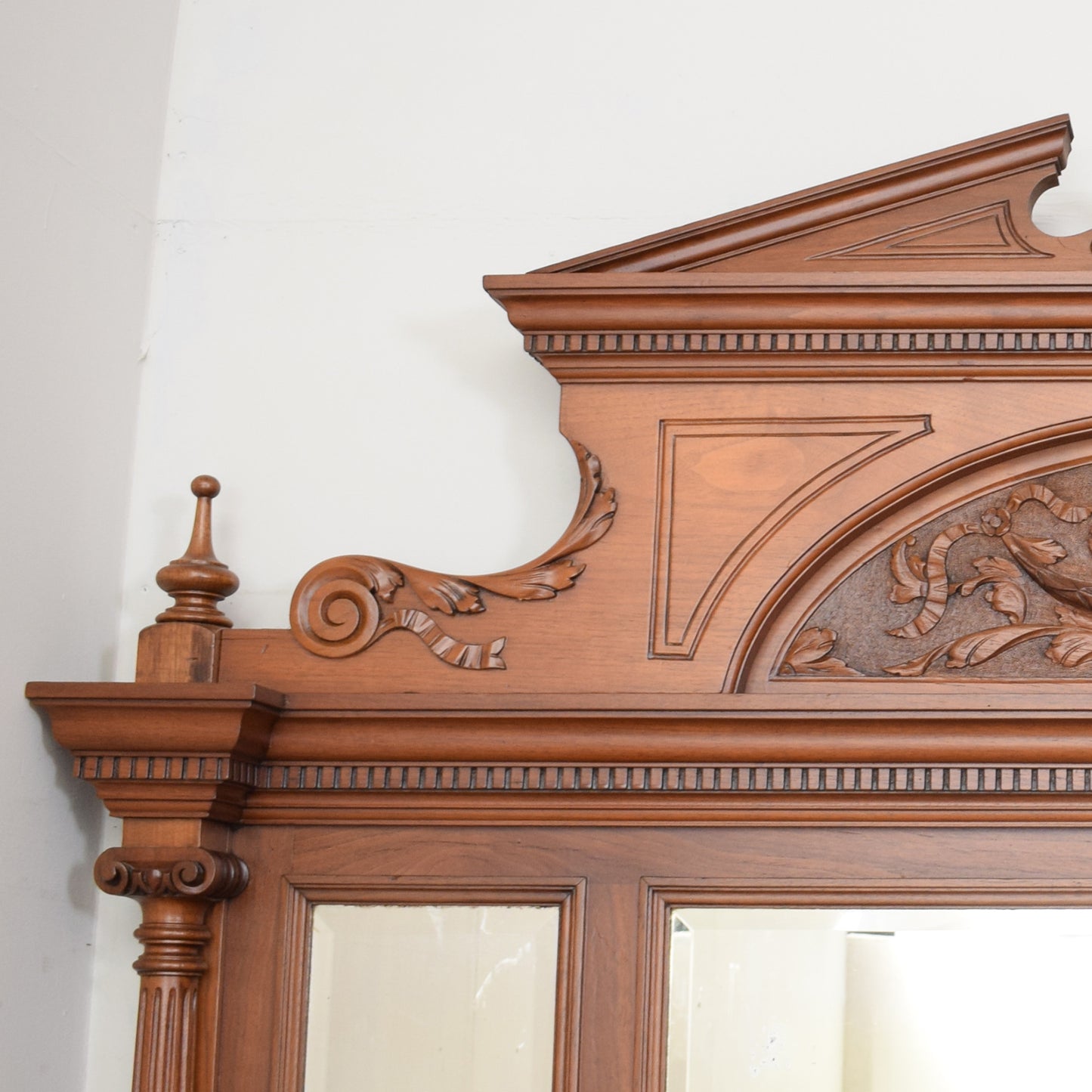 Large Mahogany Mirrored Back Sideboard