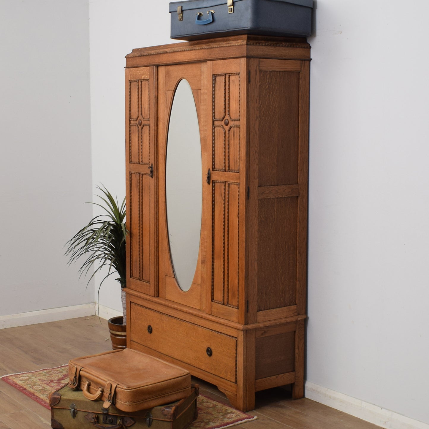 Restored Oak Hallrobe