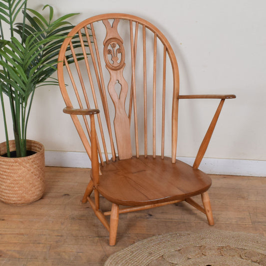 Restored Ercol 'Grandfathers' Tub Chair