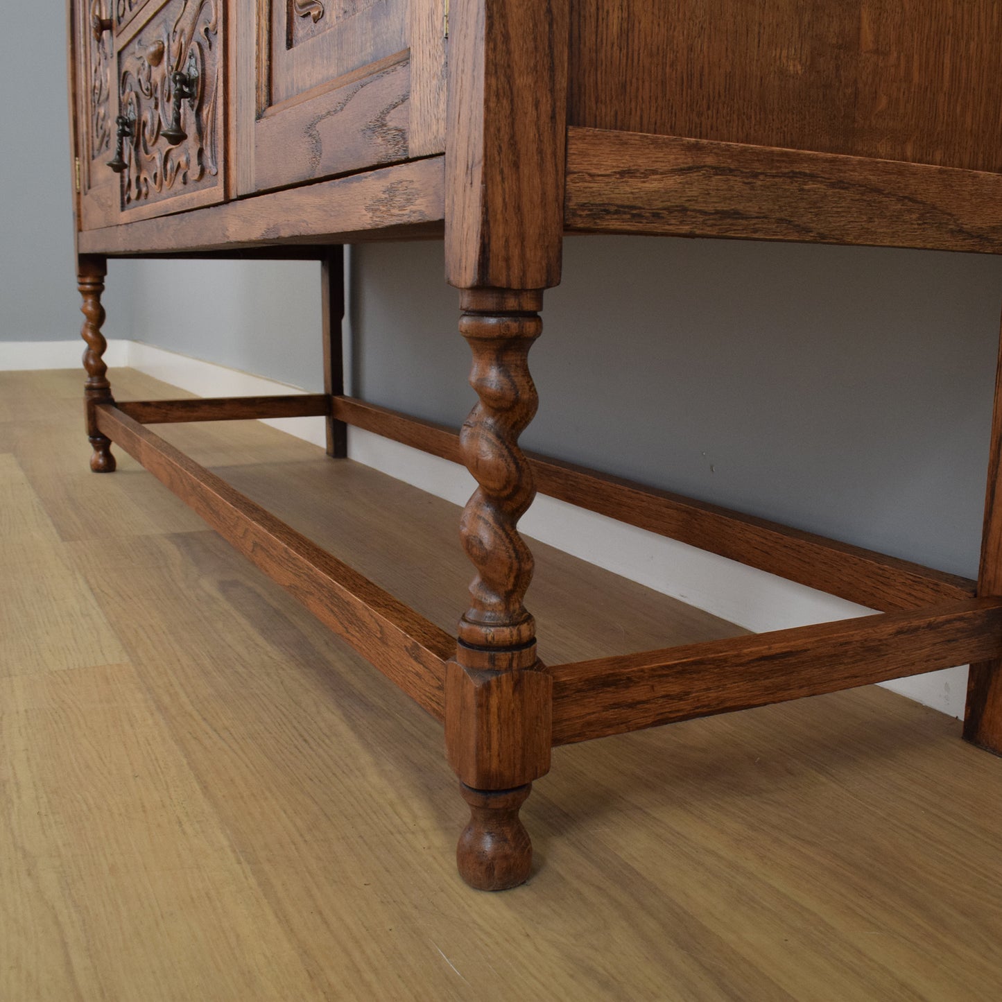 Carved Oak Sideboard