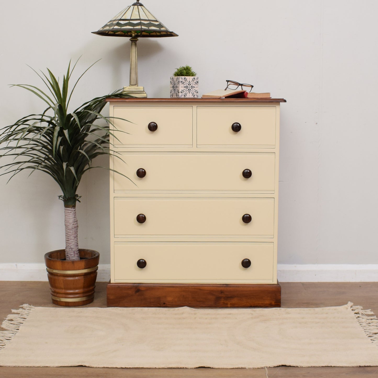 Painted Pine Chest Of Drawers