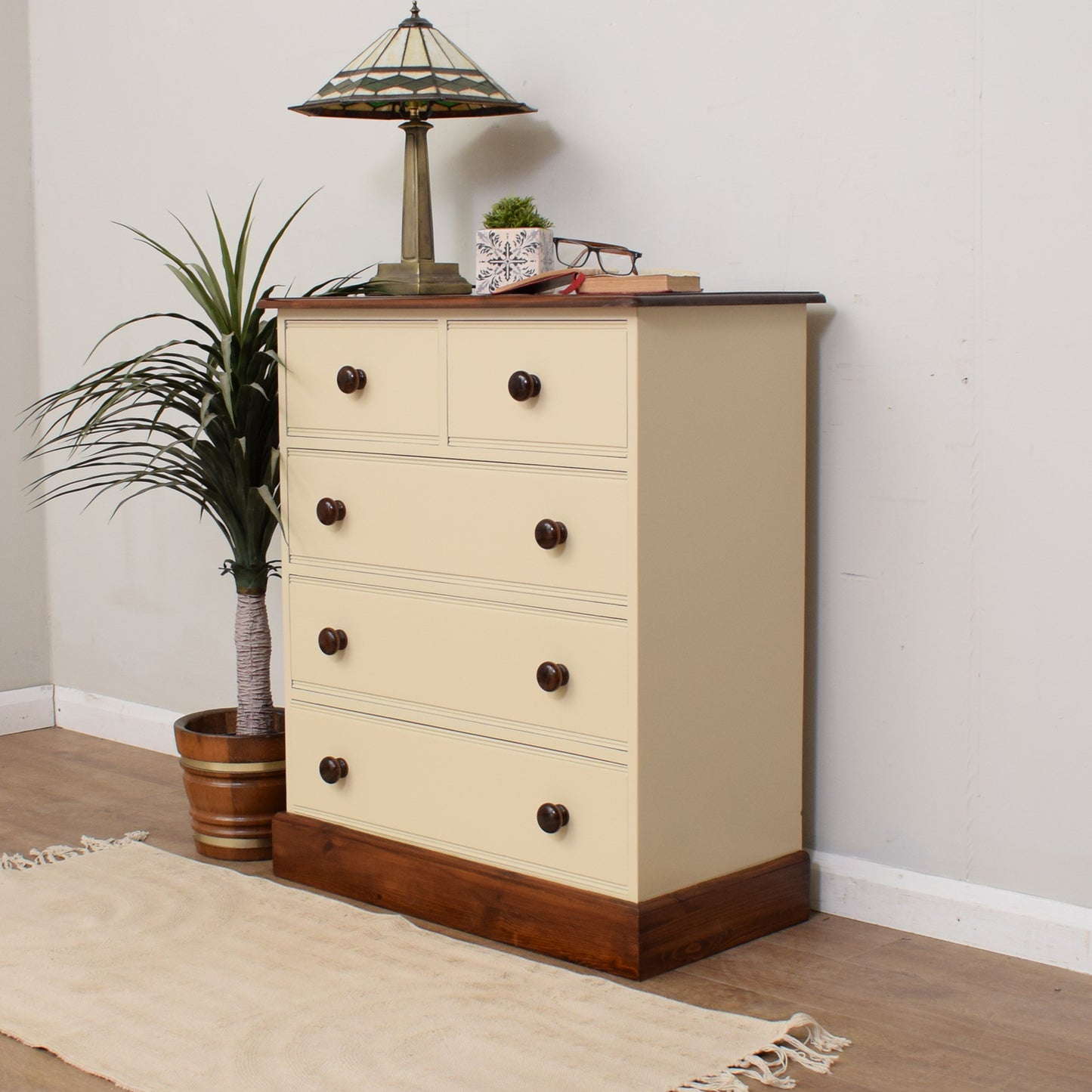 Painted Pine Chest Of Drawers