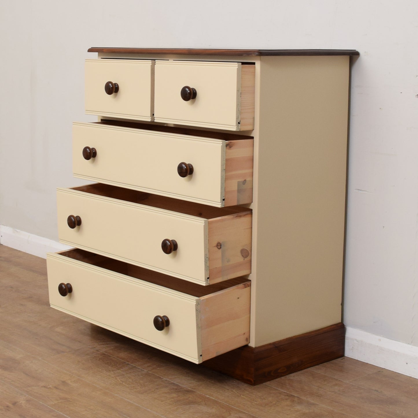 Painted Pine Chest Of Drawers