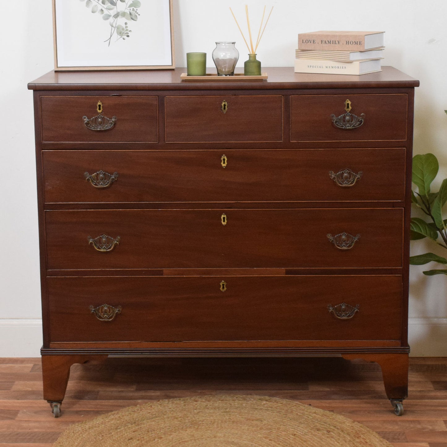 Rustic Mahogany Chest of Drawers