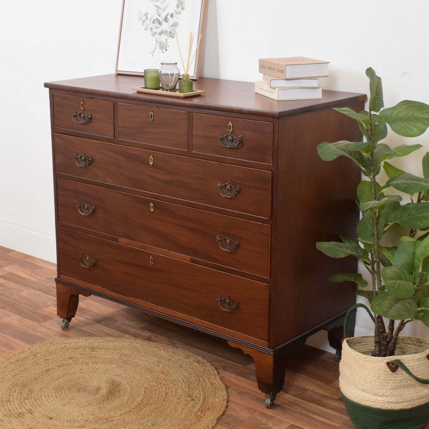 Rustic Mahogany Chest of Drawers
