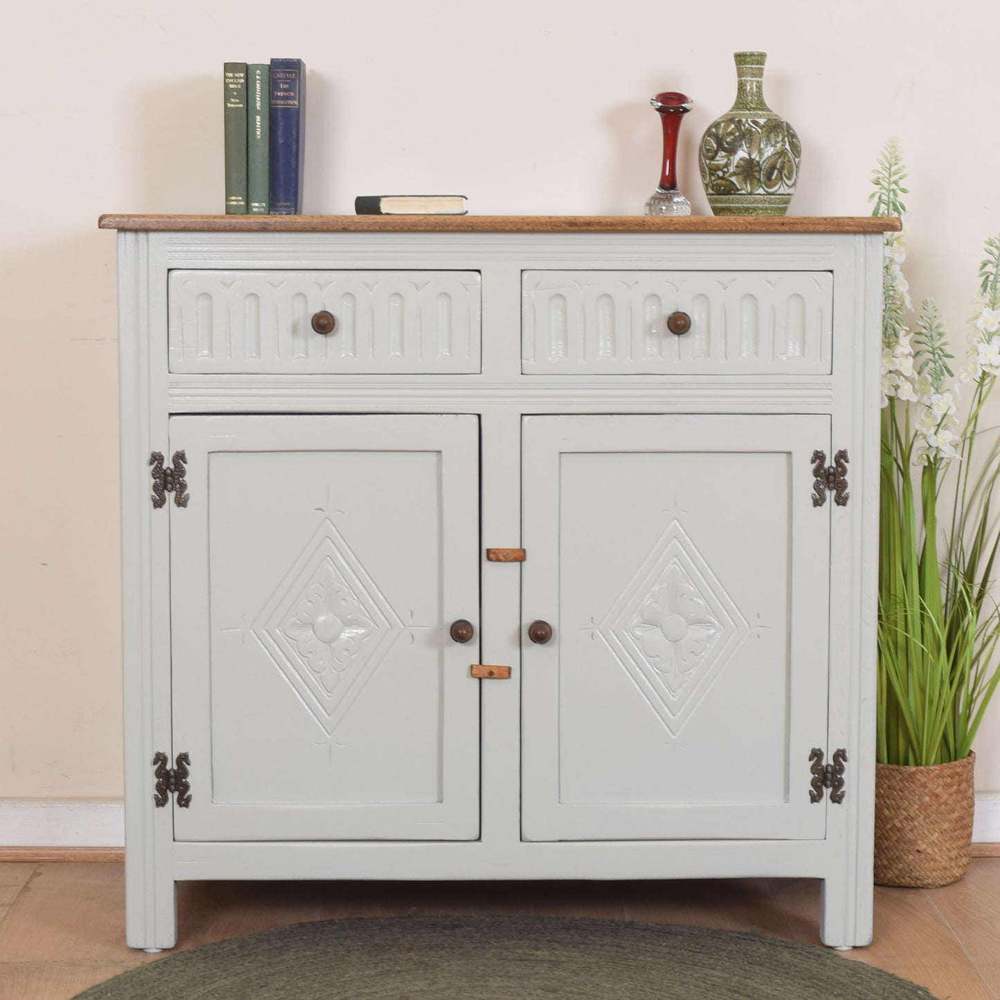 Painted Oak Sideboard
