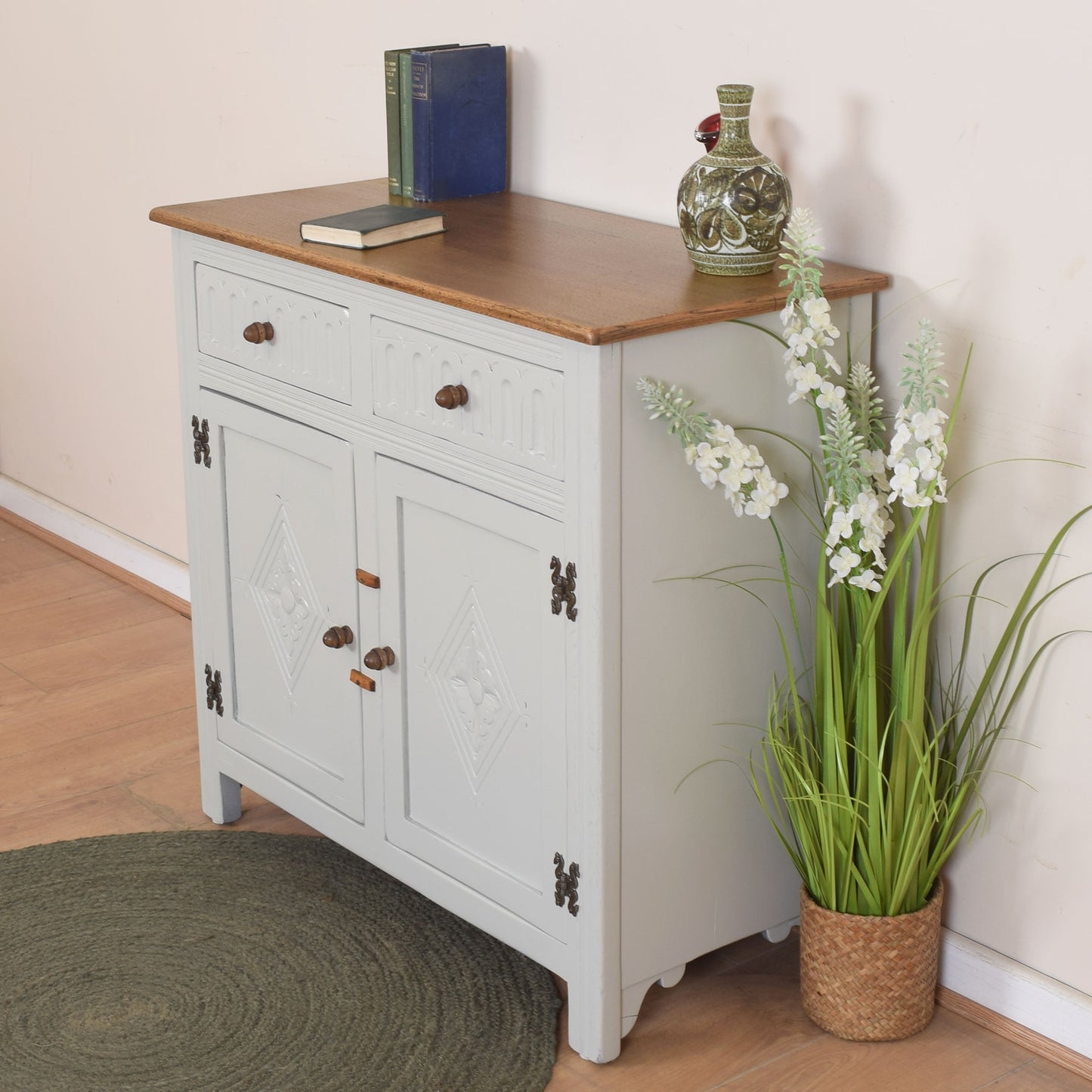 Painted Oak Sideboard