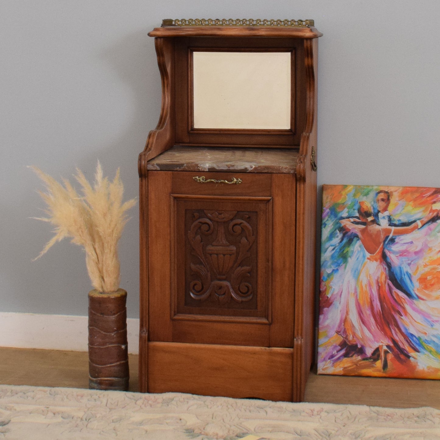 Mahogany Coal Scuttle