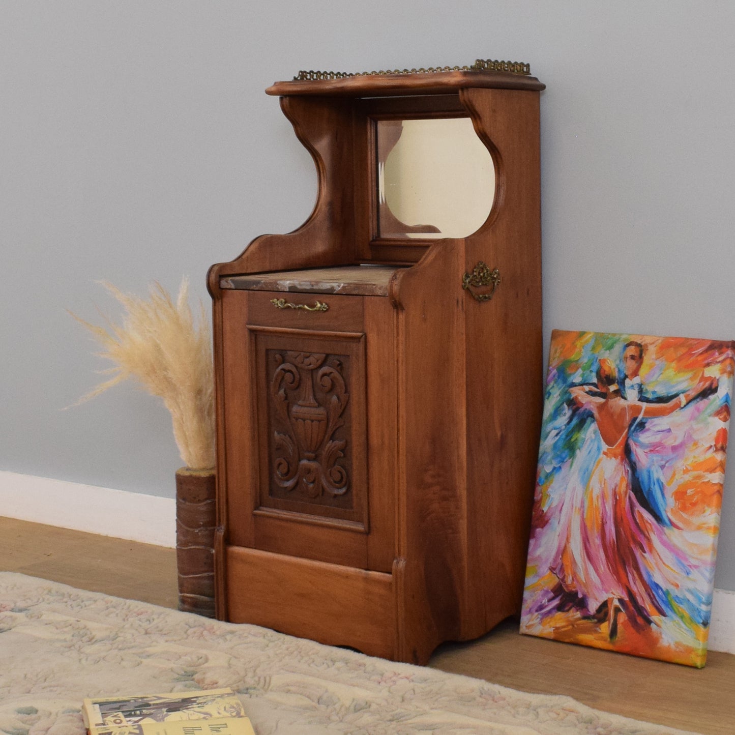 Mahogany Coal Scuttle