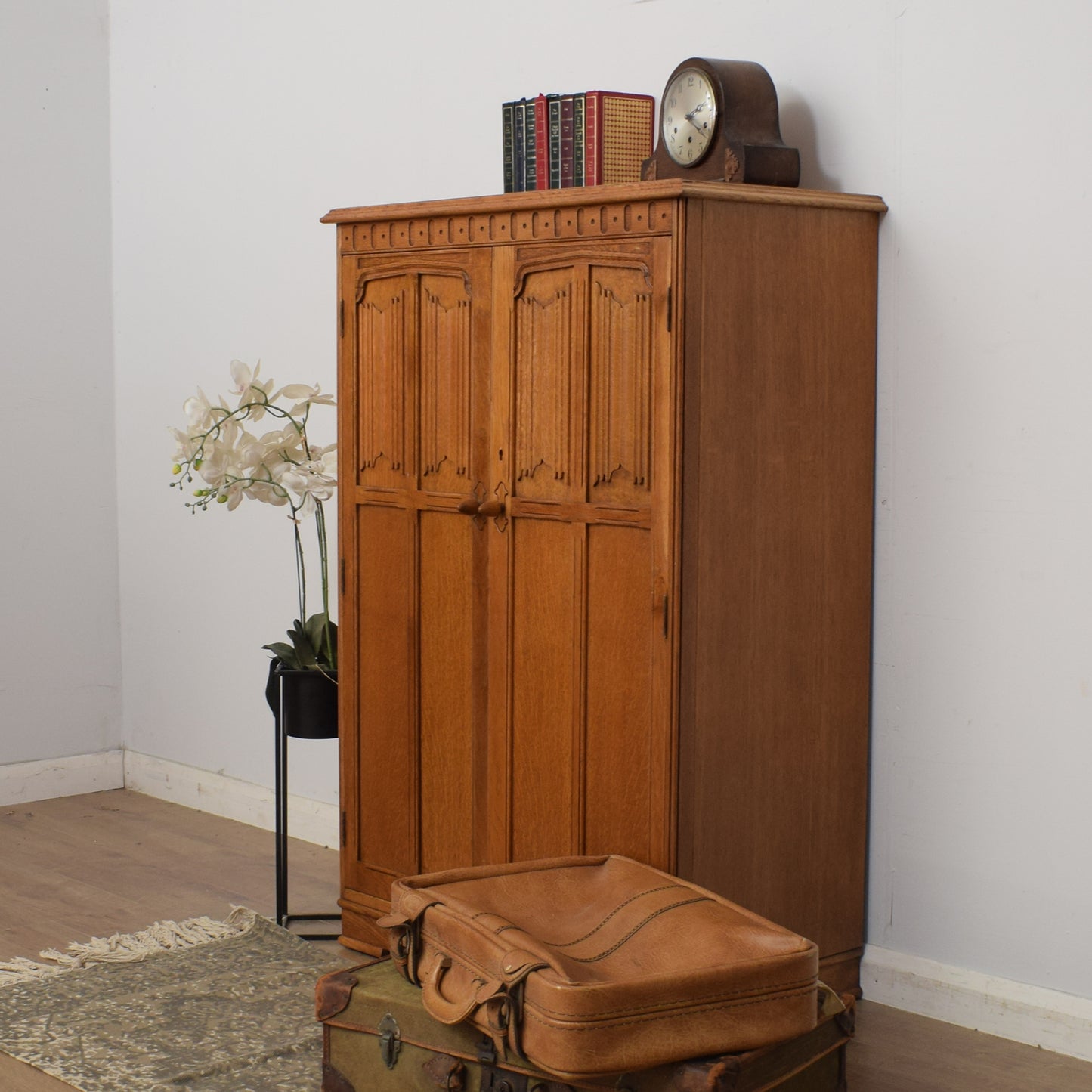Petite Oak Wardrobe