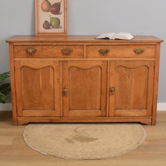 Large Rustic Oak Sideboard