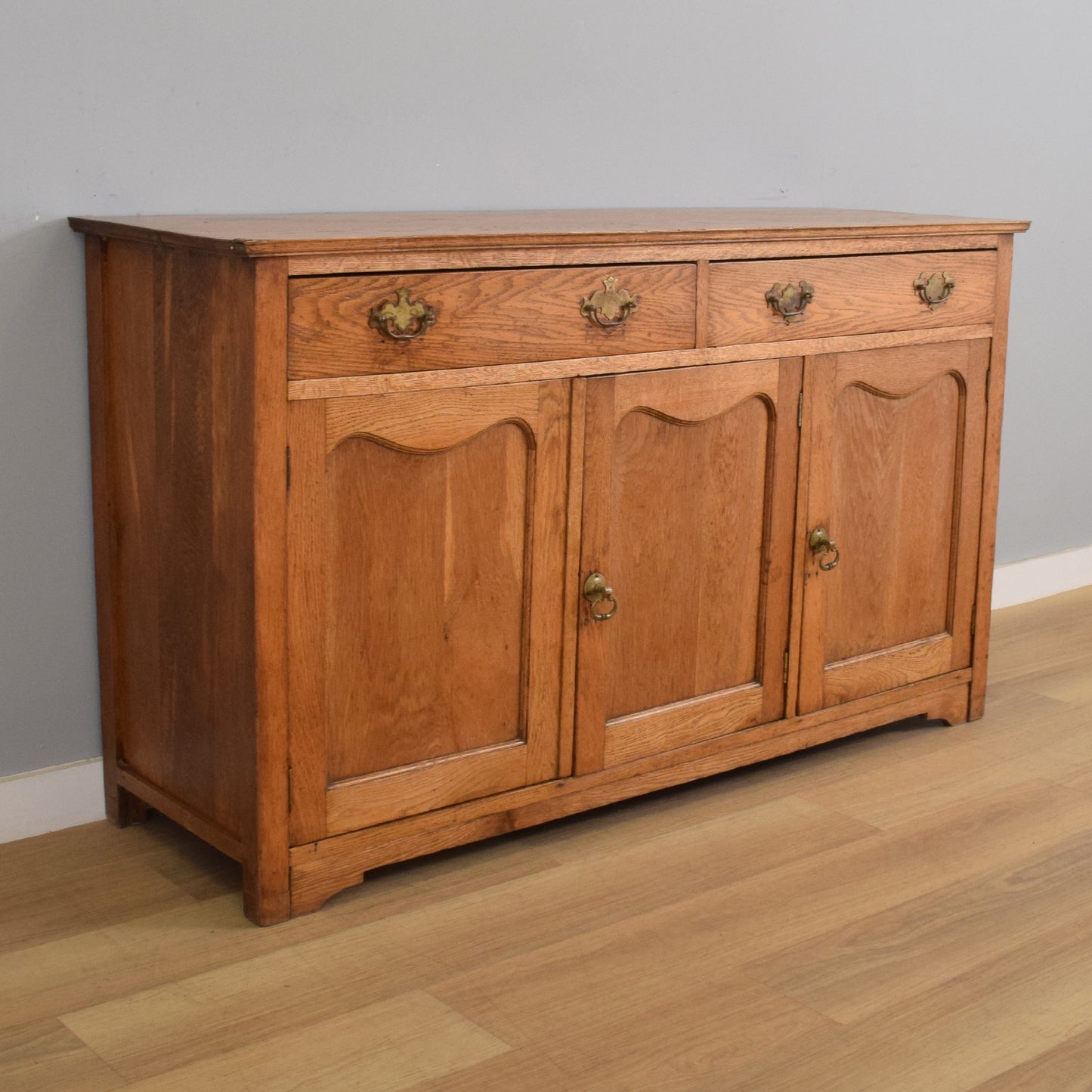 Large Rustic Oak Sideboard