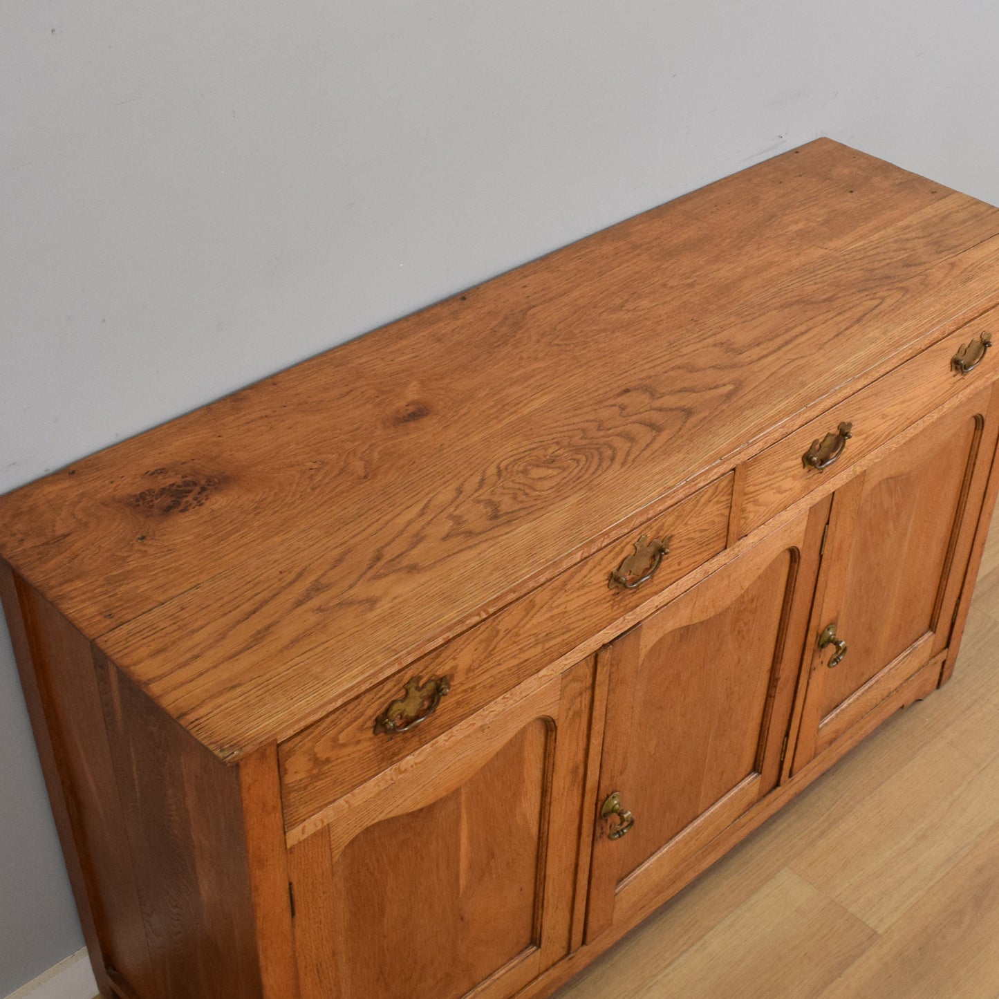 Large Rustic Oak Sideboard