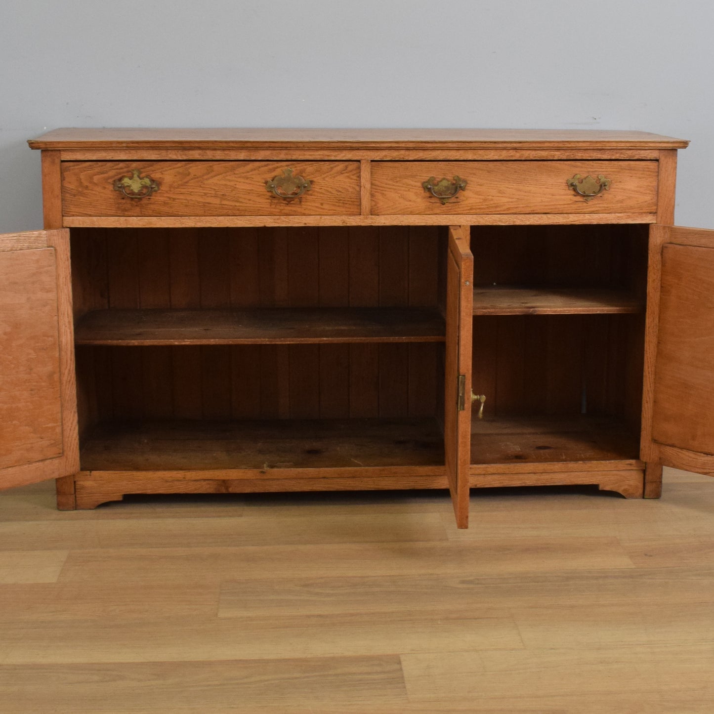 Large Rustic Oak Sideboard