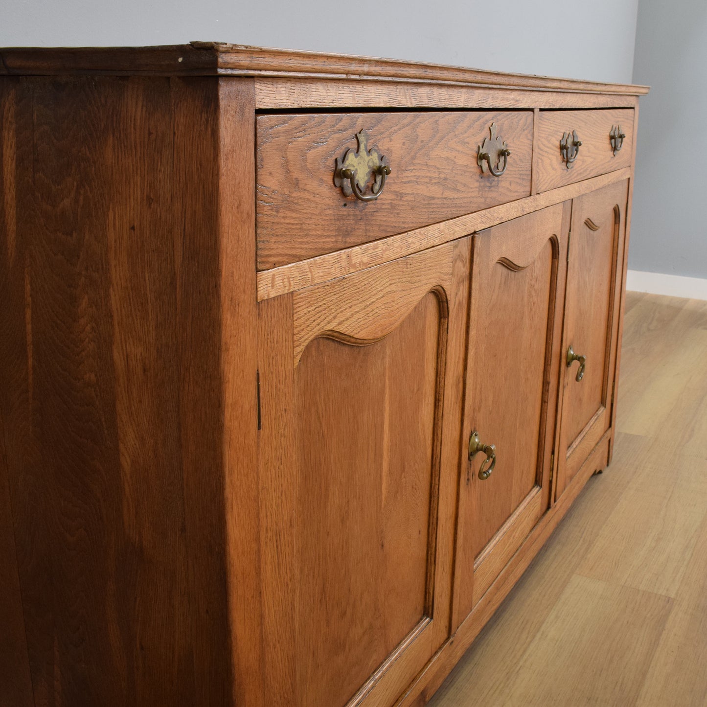 Large Rustic Oak Sideboard