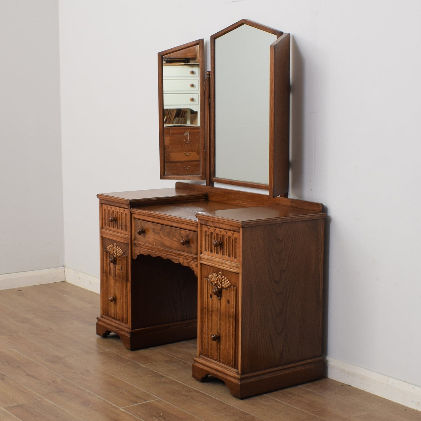 Restored Oak Dressing Table