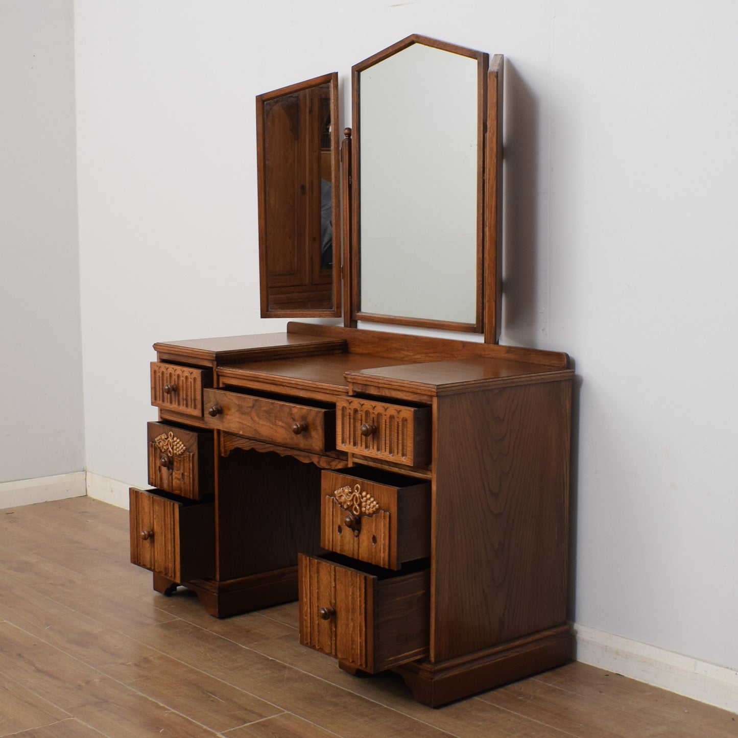 Restored Oak Dressing Table