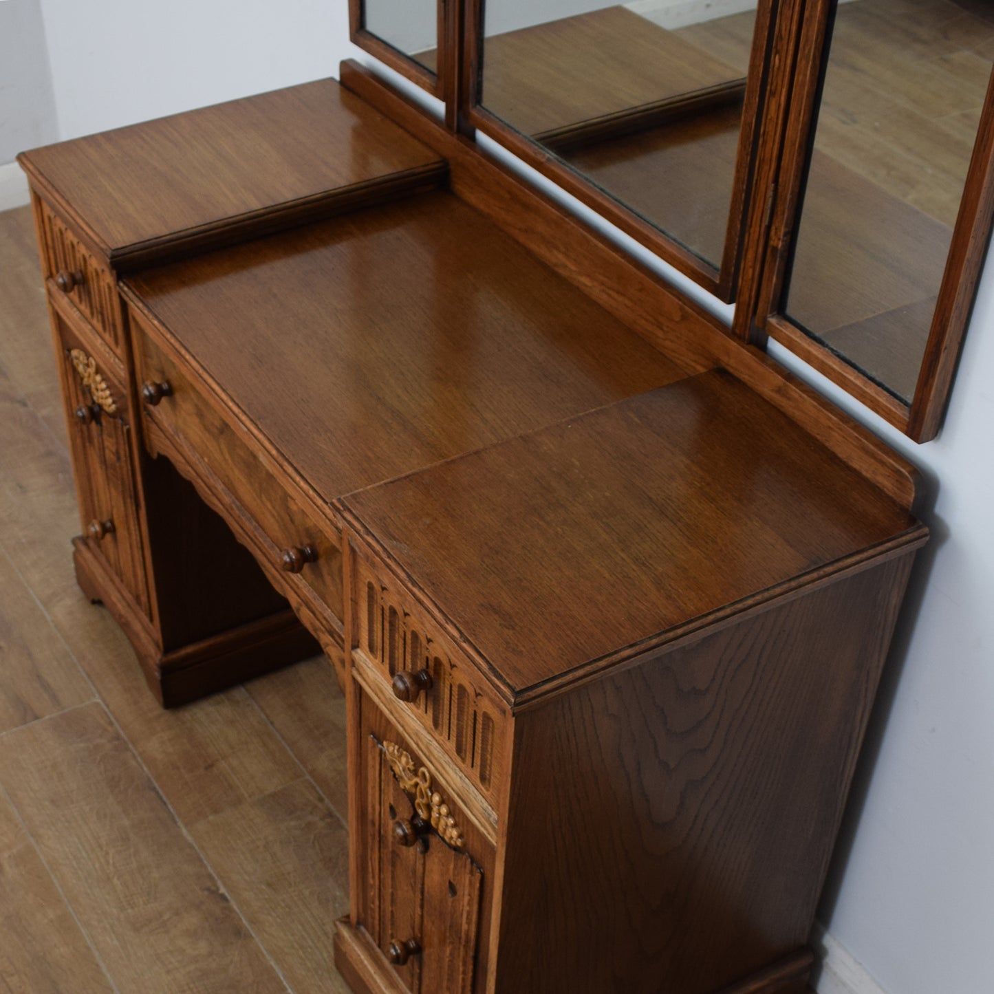 Restored Oak Dressing Table