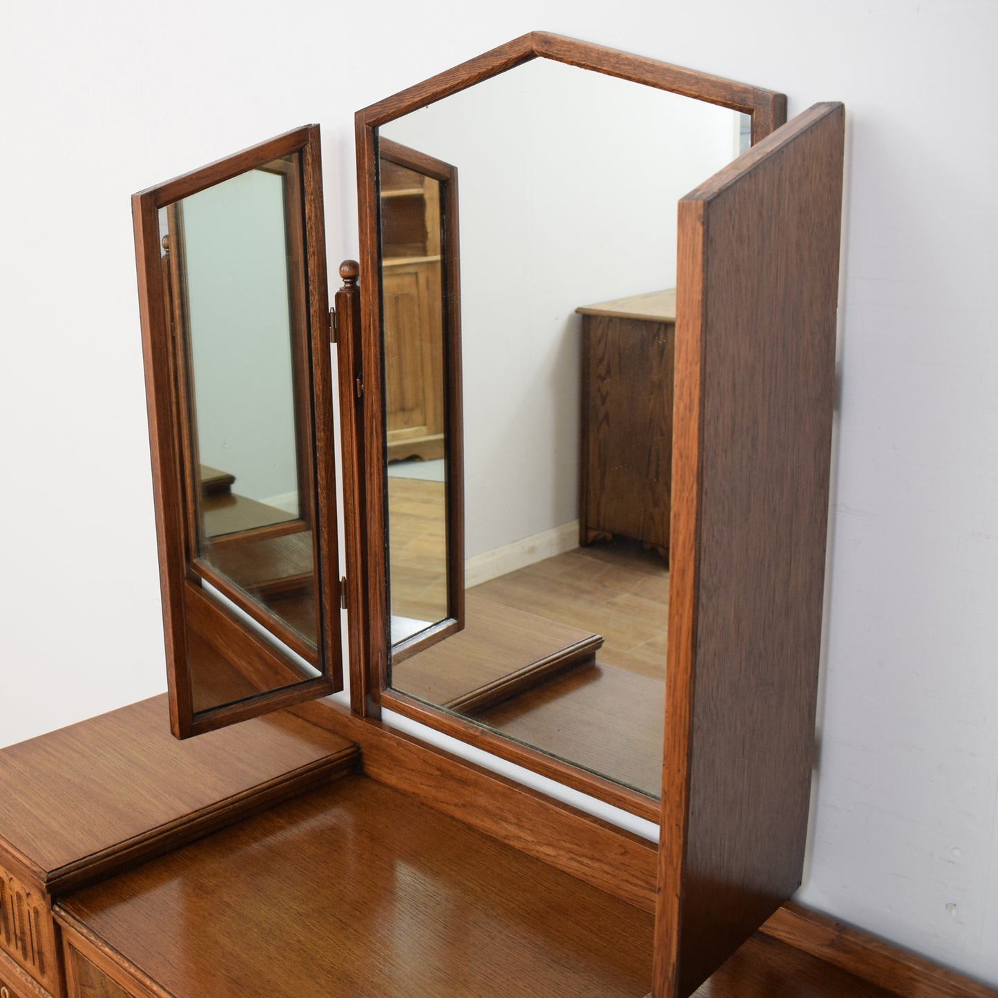 Restored Oak Dressing Table